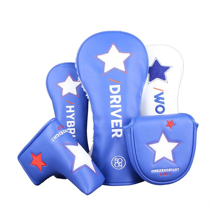 Golf Club Wood Putter Headcover Set