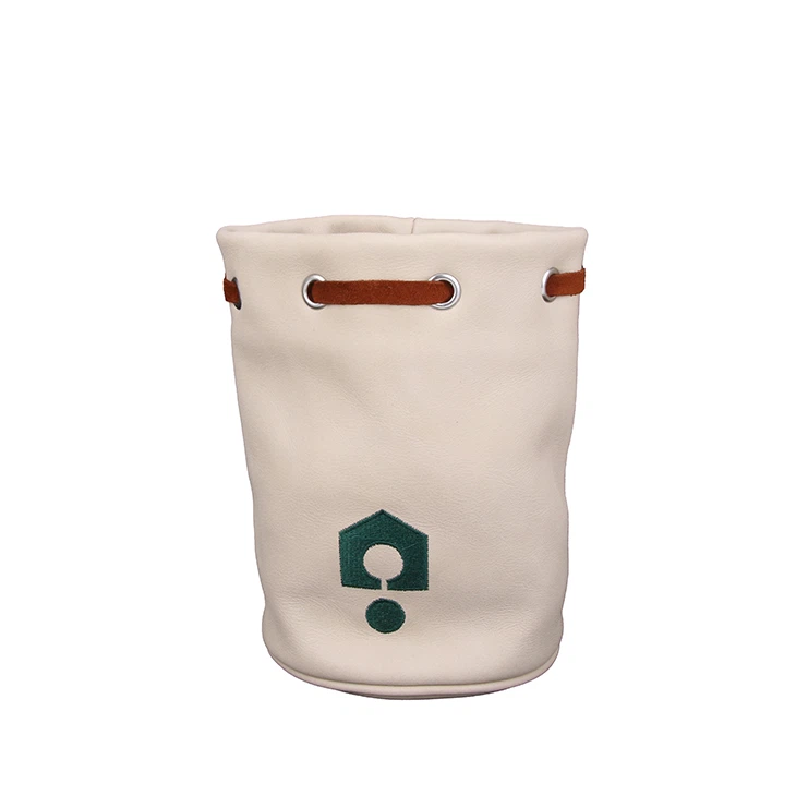 Leather Drawstring Pouch Bag Leather Drawstring Pouch Bag